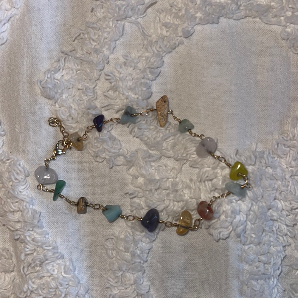 crystal anklet